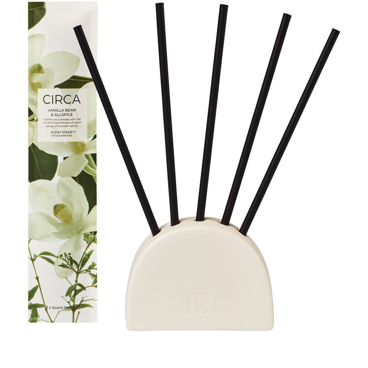 CIRCA Vanilla Bean & Allspice 5 Replacement Scent Stems