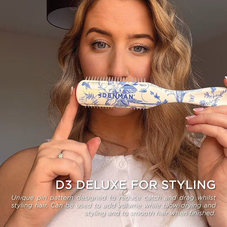 Denman D3 7 Row Styler Blue Belle Brush