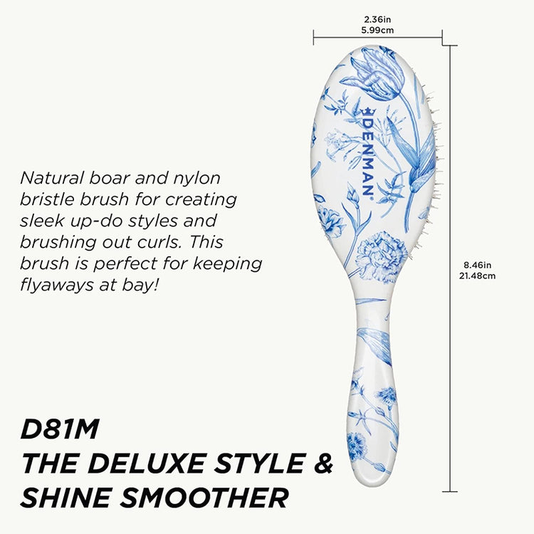 Denman D81M Blue Belle Style & Shine Brush