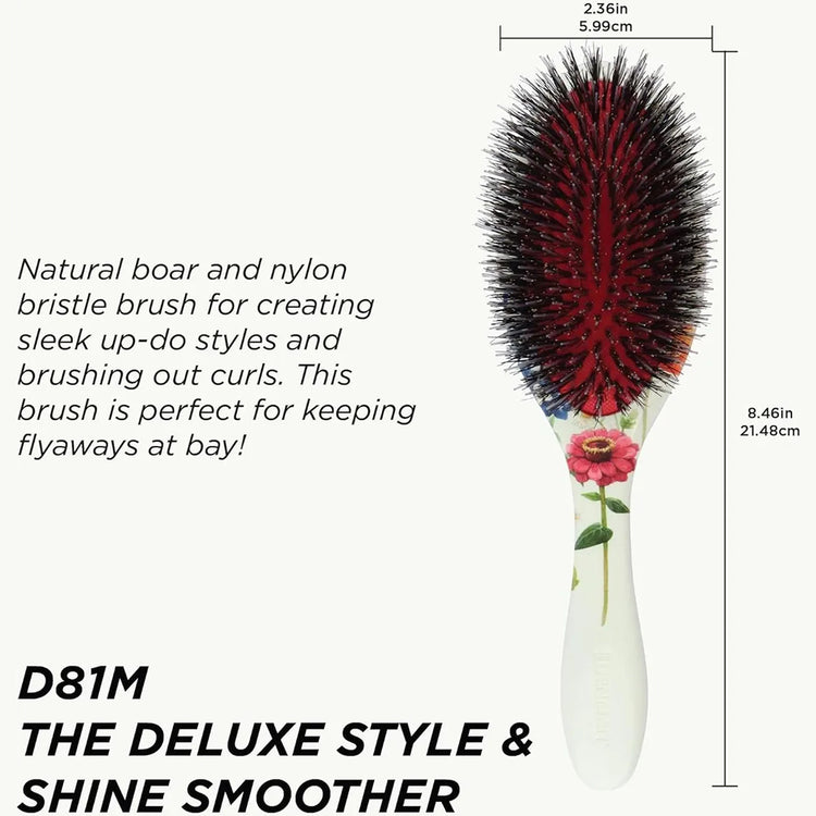 Denman D81M Floral Fantasies Style & Shine Brush