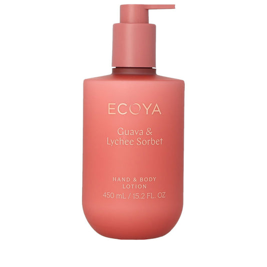 Ecoya Hand & Body Lotion - Guava & Lychee Sorbet 450ml