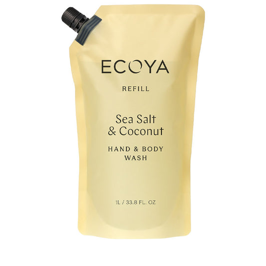 Ecoya Hand & Body Wash Refill - Sea Salt & Coconut 1L