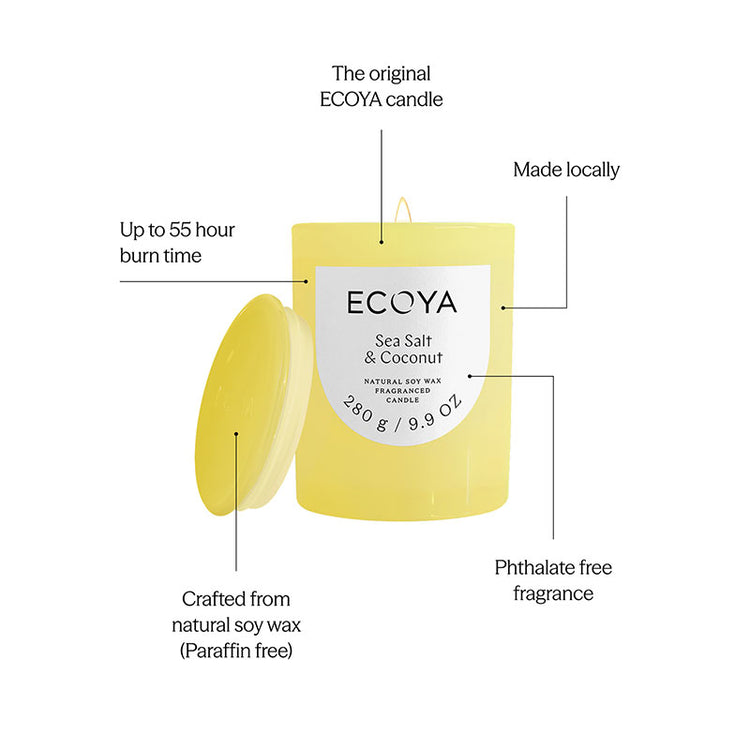 Ecoya Metro Candle - Sea Salt & Coconut 280g
