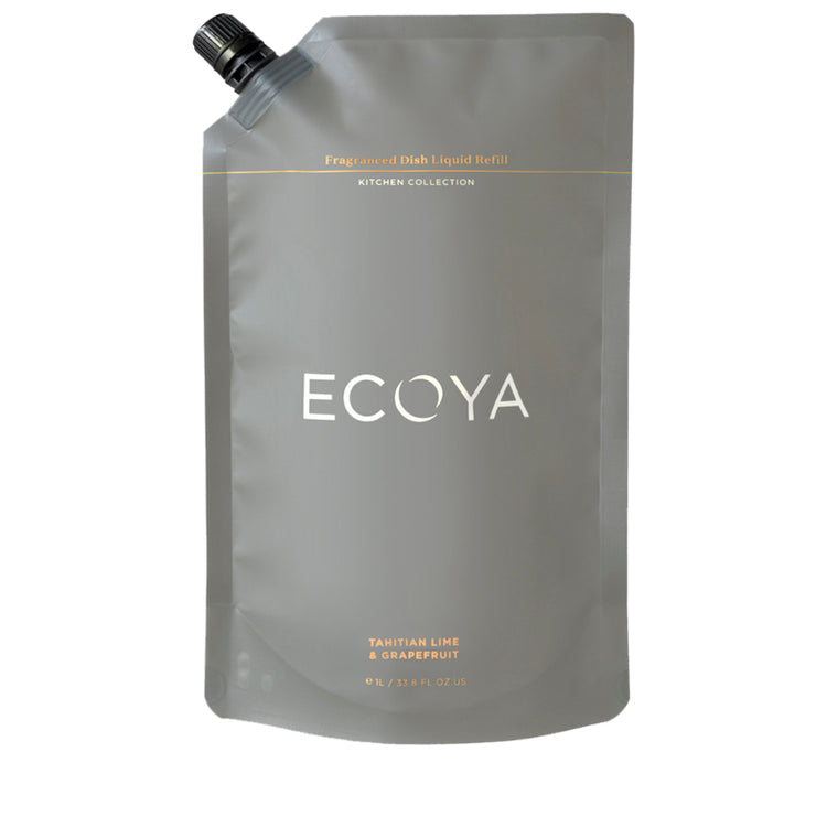 Ecoya Tahitian Lime & Grapefruit Fragranced Dish Liquid Refill 1L