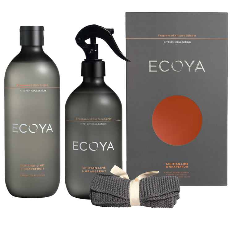 Ecoya Tahitian Lime & Grapefruit Kitchen Gift Set