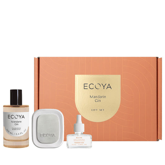 Ecoya The Power Pair: Mandarin Gin Plug In Diffuser & Room Spray Gift Set