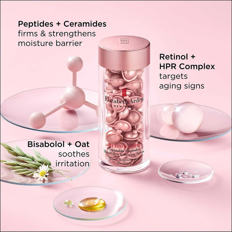 Elizabeth Arden Retinol + HPR Ceramide Capsules Rapid Skin Renewing Serum 90 Pieces
