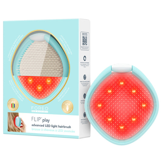 FOREO FLIP Play Advanced LED Light Hairbrush - Ice Ice Baby!