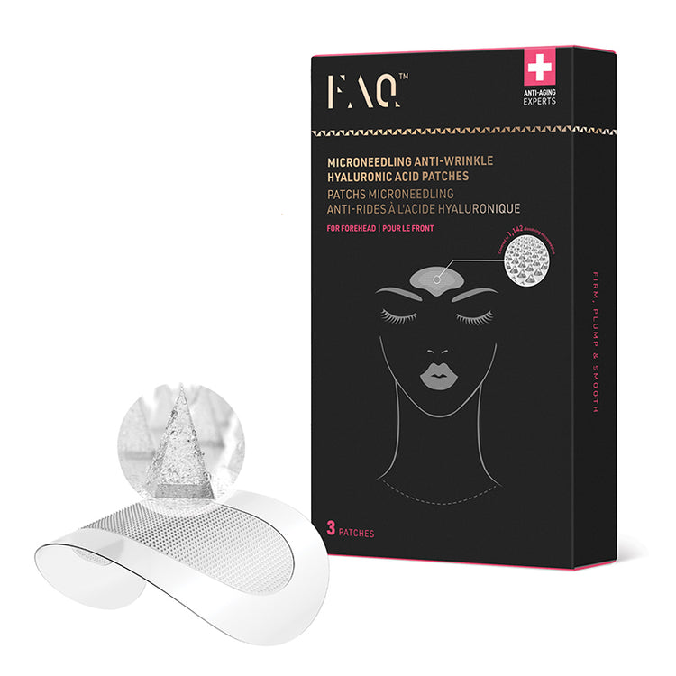 FOREO FAQ Microneedling Anti-Wrinkle Hyaluronic Acid Patches For Forehead (3 Patches)