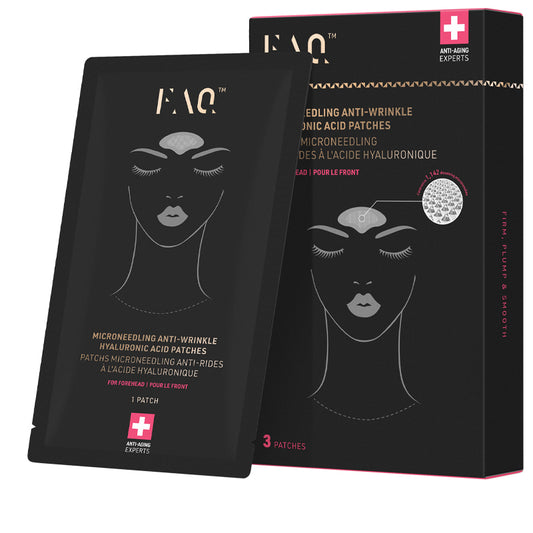 FOREO FAQ Microneedling Anti-Wrinkle Hyaluronic Acid Patches For Forehead (3 Patches)