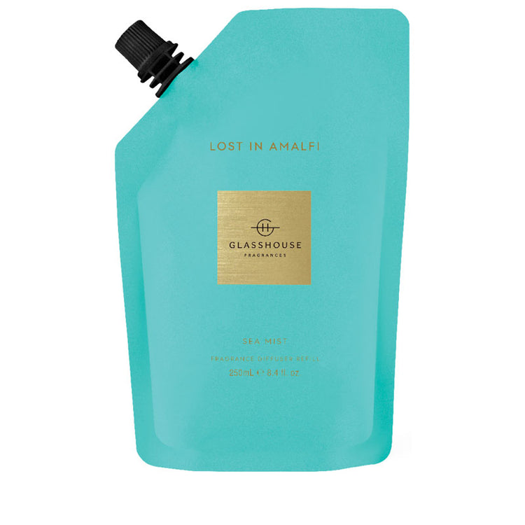 GLASSHOUSE FRAGRANCES Lost in Amalfi 250ml Diffuser Refill Pouch