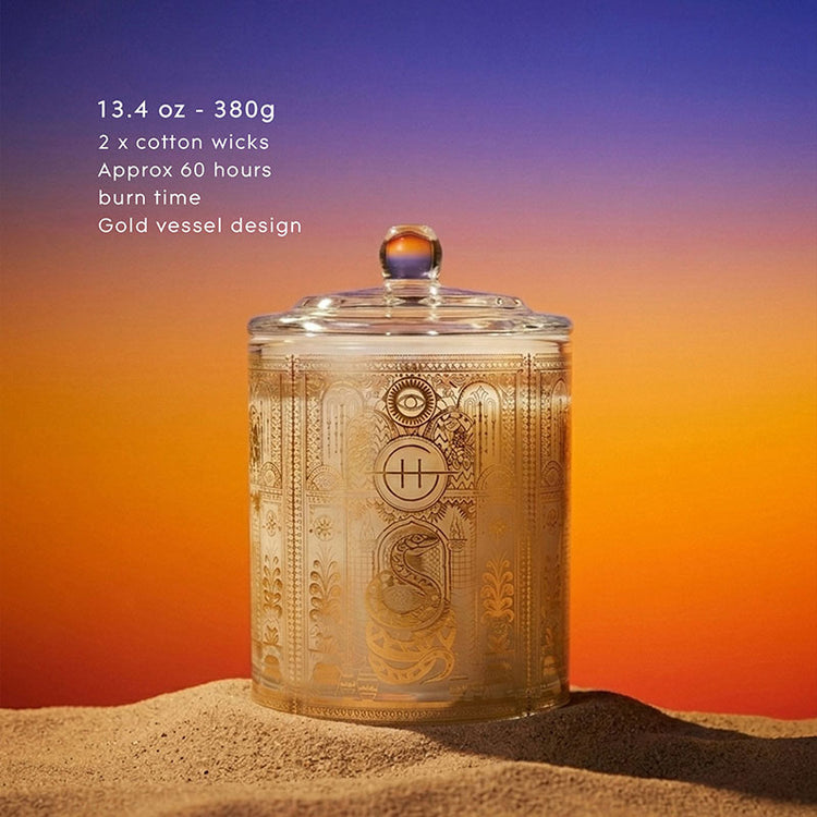 GLASSHOUSE FRAGRANCES Dusk at the Kasbah 380g Triple Scented Soy Candle