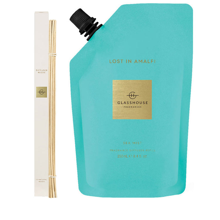 GLASSHOUSE FRAGRANCES Diffuser Refill Bundle - Lost in Amalfi