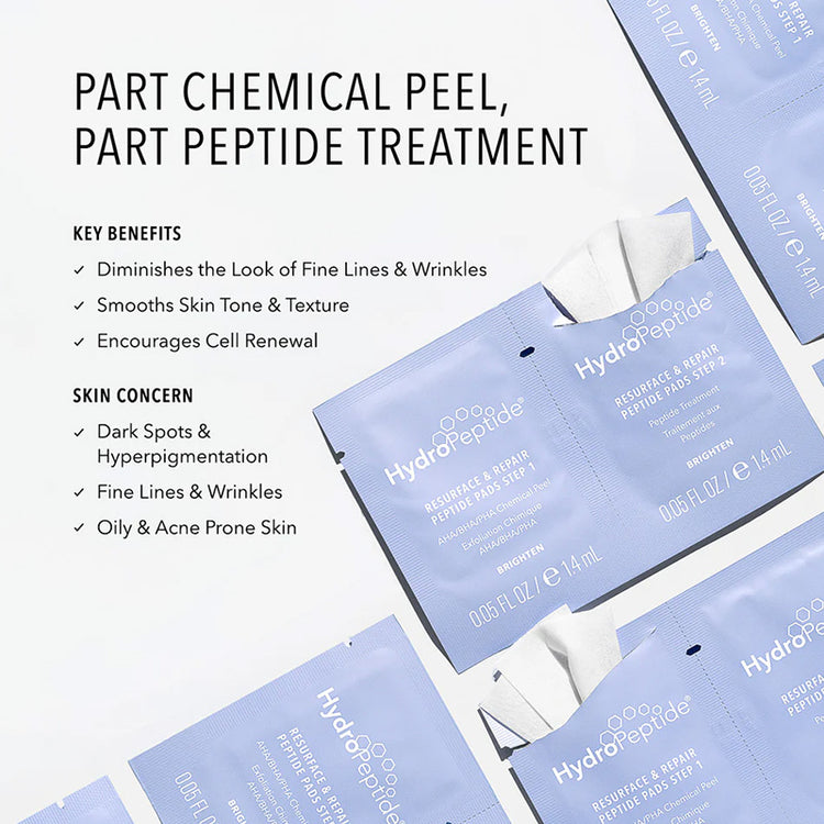 Hydropeptide Resurface and Repair Peptide Pads  - 30 Pads