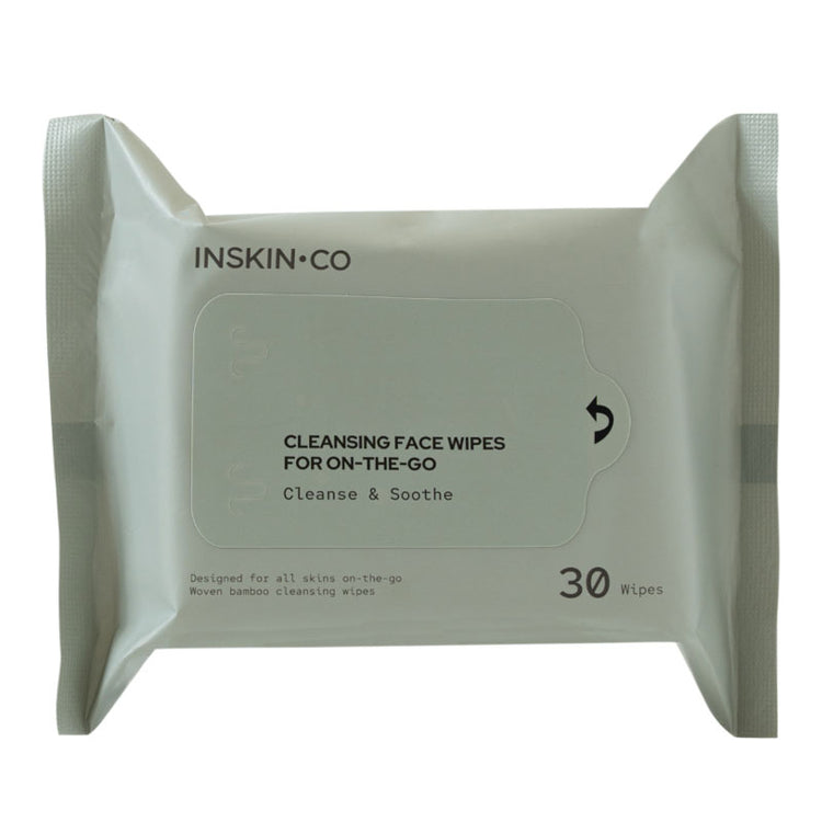 Inskin Co Cleansing Face Wipes For On-the-go (30 Pack)