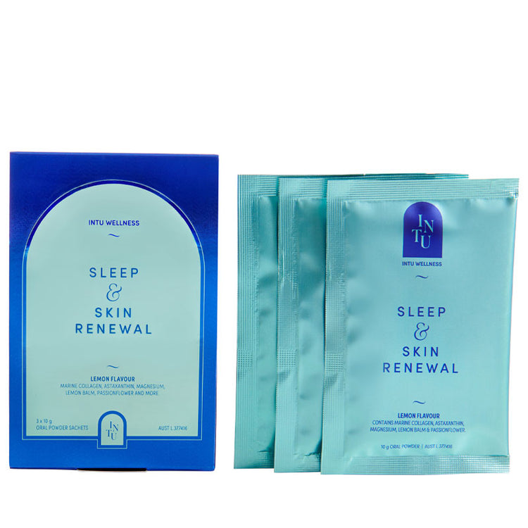 INTU WELLNESS Sleep & Skin Renewal Sachets 3 Pack (3 x 5g) EXP 05/26