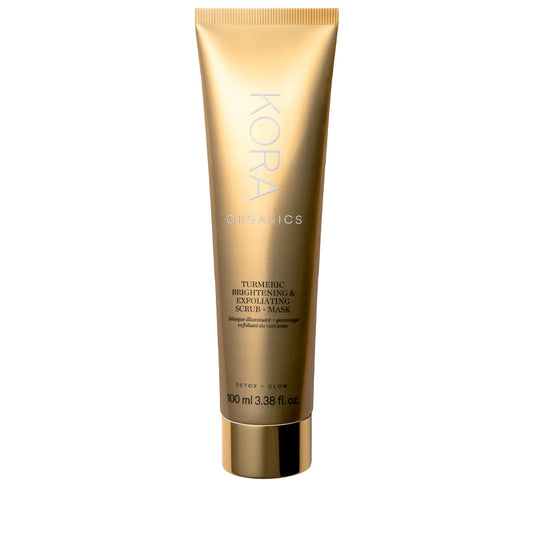KORA Organics Turmeric Brightening & Exfoliating Mask + Scrub 100ml