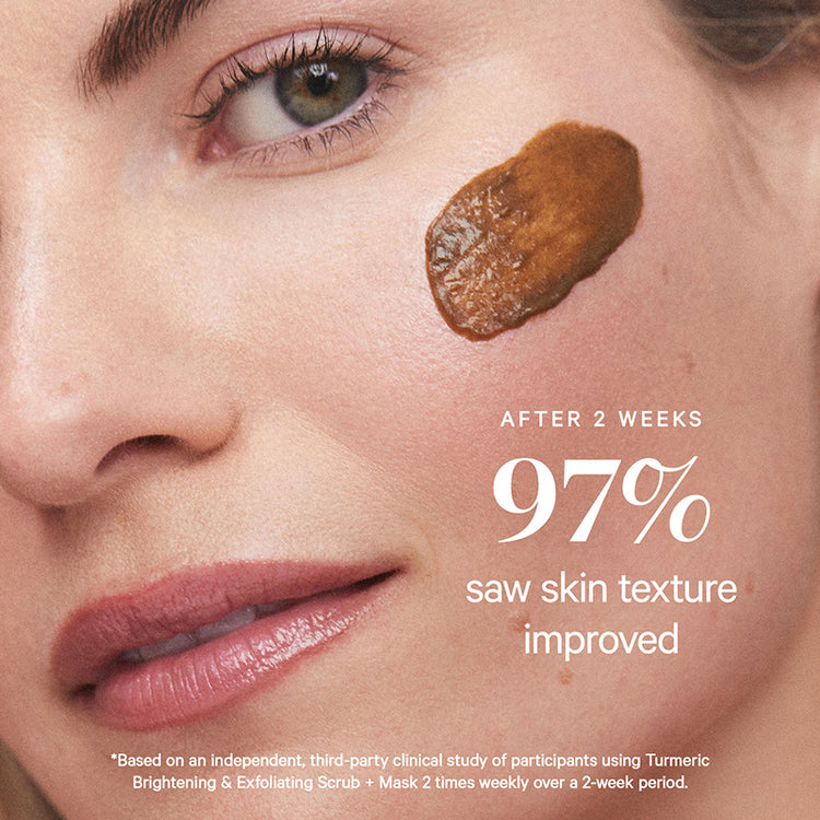 KORA Organics Turmeric Brightening & Exfoliating Mask + Scrub 100ml