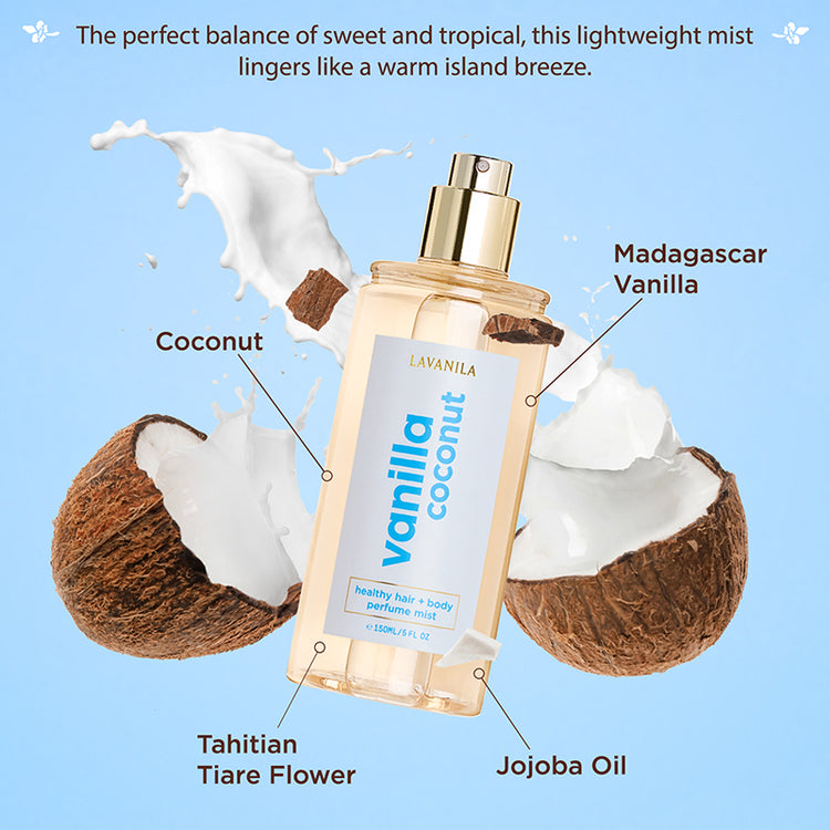 LAVANILA Healthy Hair and Body Mist Vanilla Coconut 150ml