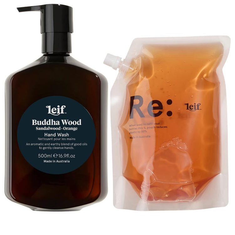 Leif Buddha Wood Hand Wash Bundle