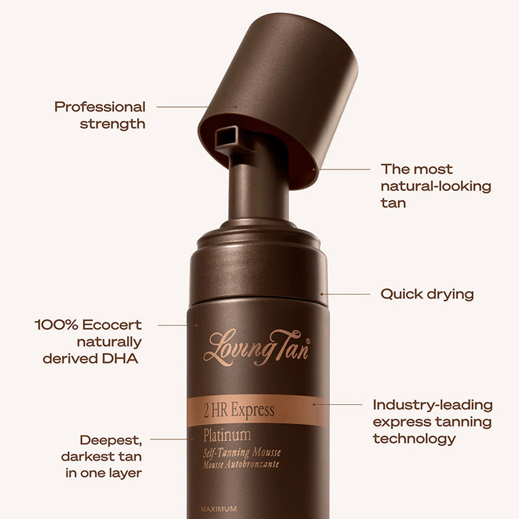 Loving Tan 2 HR Express Self-Tanning Mousse - Maximum 200ml