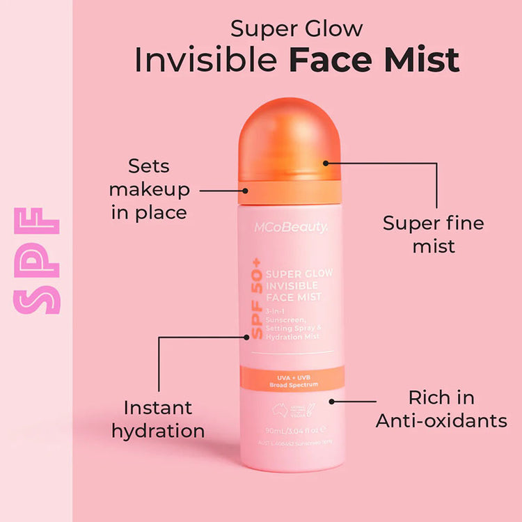 MCoBeauty Super Glow Invisible Face Mist SPF50+ 90ml