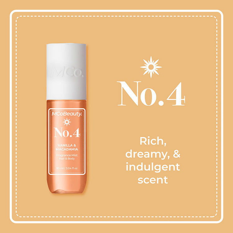 MCoBeauty Fragrance Mist - No.4 Vanilla & Macadamia 90ml