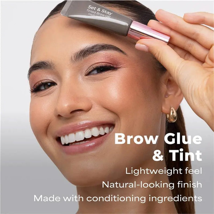MCoBeauty Set & Stay Tinted Brow Gel - Light/Medium