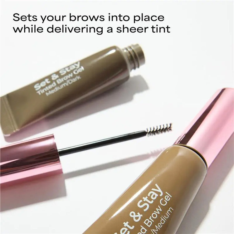 MCoBeauty Set & Stay Tinted Brow Gel - Medium/Dark