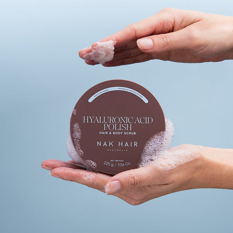 NAK Signature Senses Hyaluronic Acid Polish Hair & Body Scrub 225g