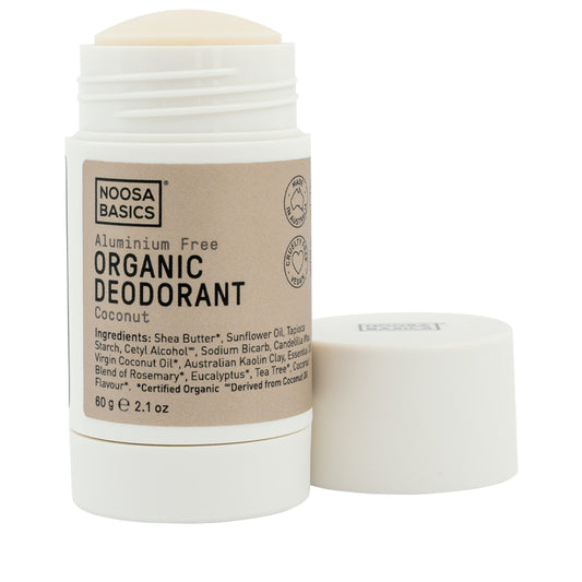 Noosa Basics Organic Deodorant Stick - Coconut 60g