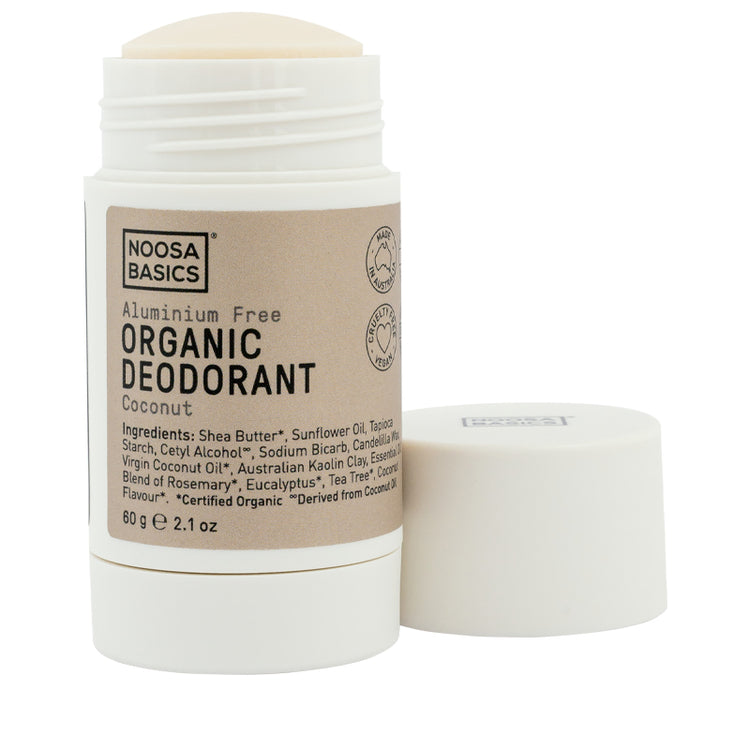 Noosa Basics Organic Deodorant Stick - Coconut 60g