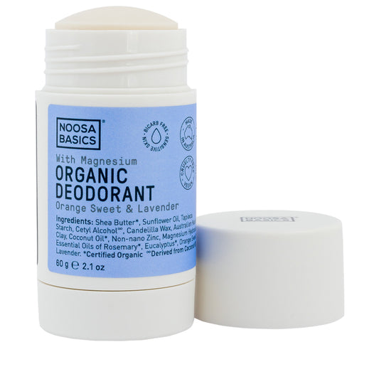 Noosa Basics Organic Deodorant Stick - Sweet Orange & Lavender 60g