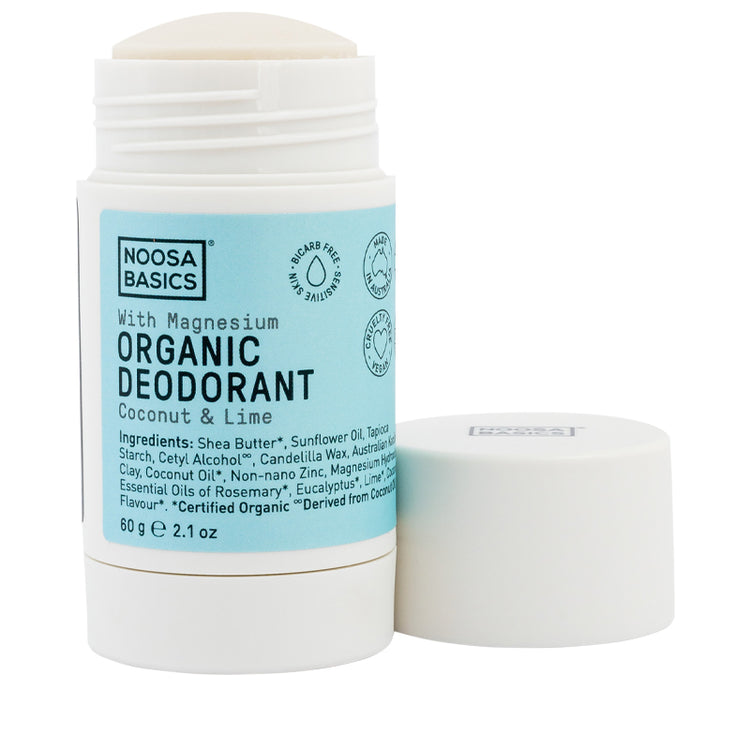 Noosa Basics Organic Deodorant Stick - Coconut & Lime 60g