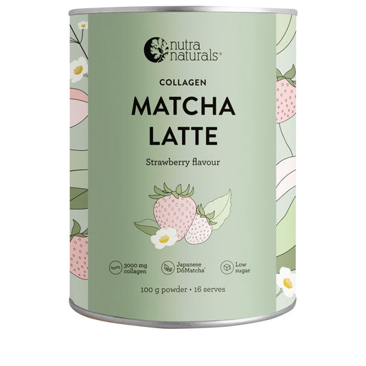 Nutra Naturals Collagen Strawberry Matcha Latte 100g