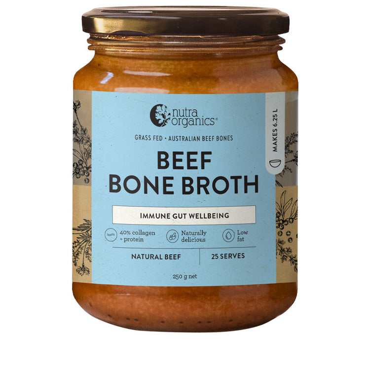 Nutra Organics Beef Bone Broth Concentrate - Natural 250g