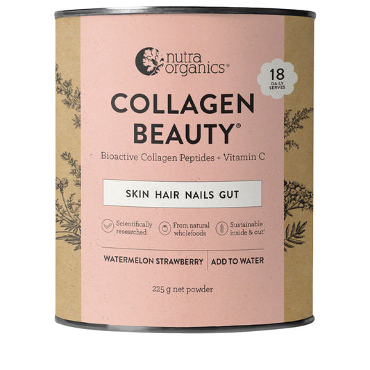 Nutra Organics Collagen Beauty Watermelon Strawberry 225g