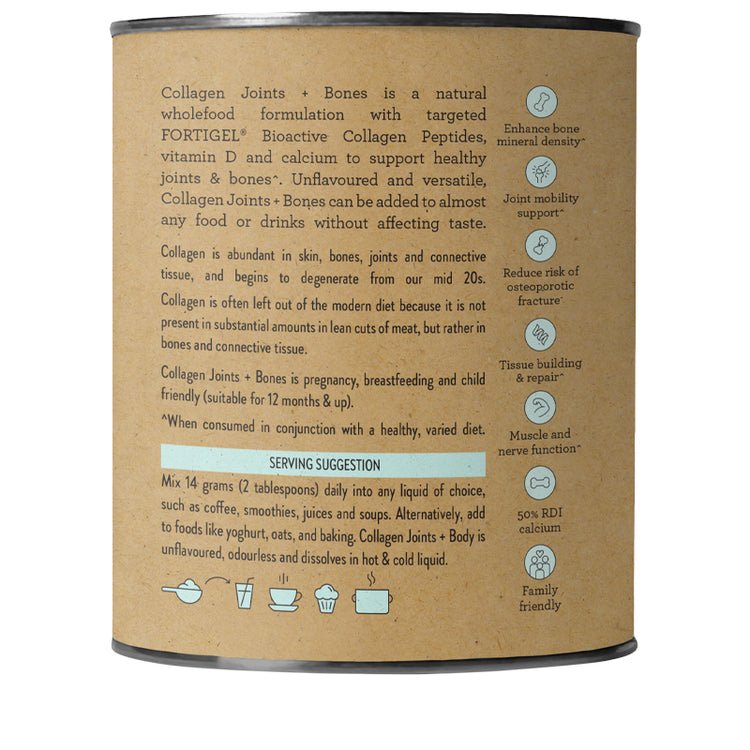 Nutra Organics Collagen Joints + Bones (Collagen Body) 225g