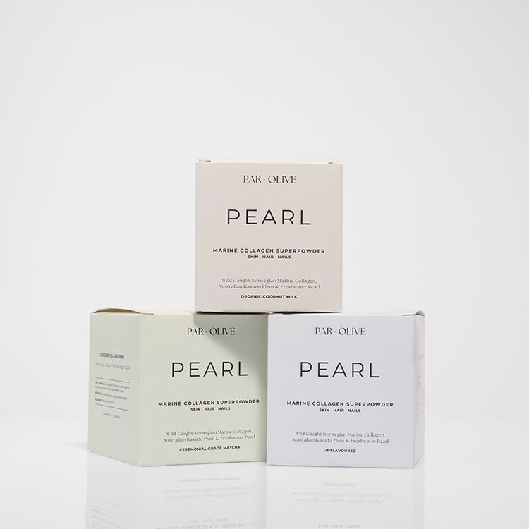 Par Olive PEARL Marine Collagen Superpowder Travel Set (Ceremonial Grade Matcha) 70g