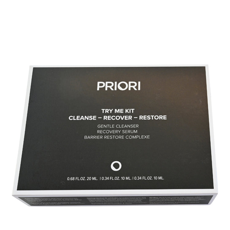 Priori Try Me Kit - Cleanse Recover Restore