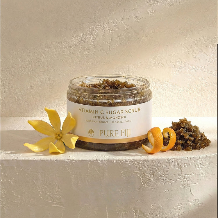 Pure Fiji Coconut Sugar Scrub - Vitamin C Citrus & Mokosoi 300ml