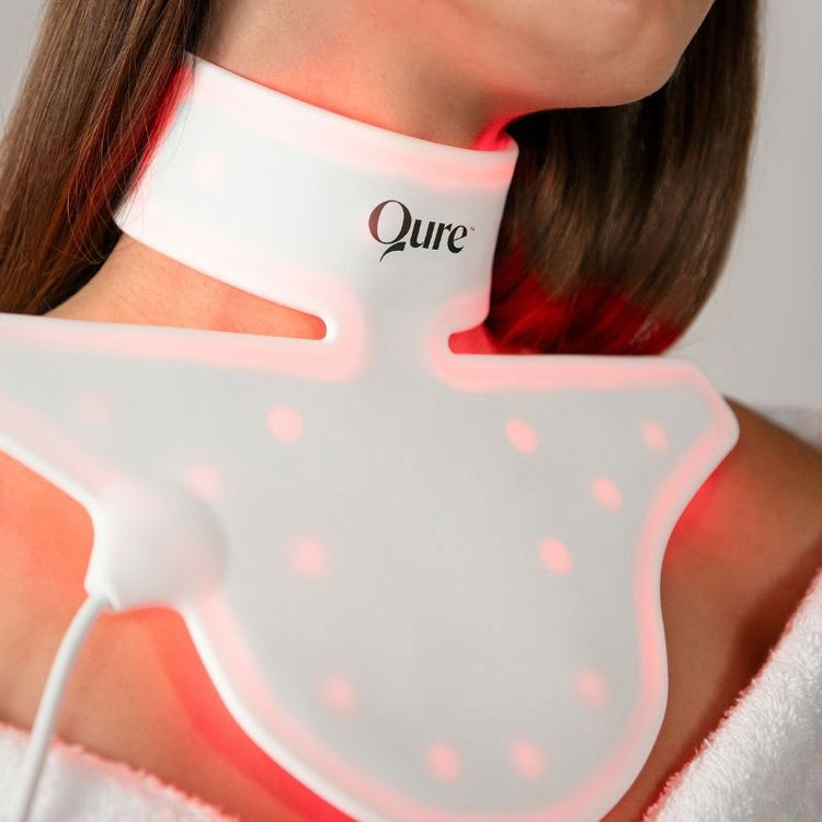 Qure Skincare Q-Rejuvalight Pro LED Mask + Neck & Decolletage LED System Bundle