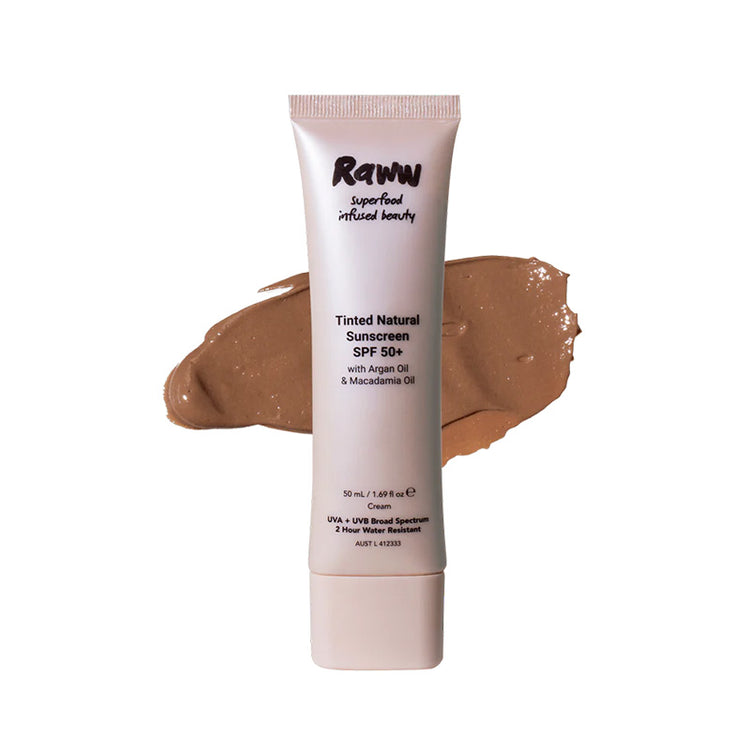 Raww Tinted Natural Sunscreen SPF 50+ 50ml