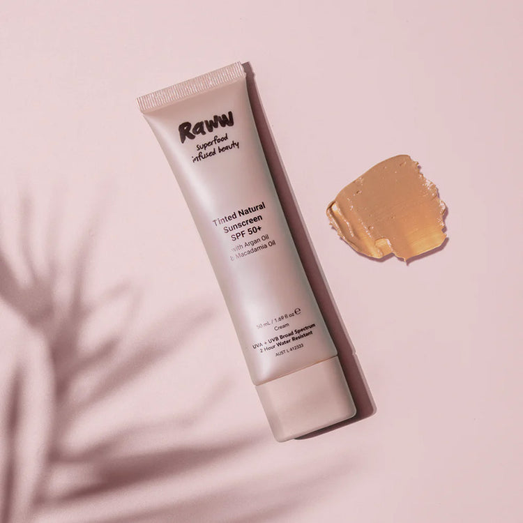 Raww Tinted Natural Sunscreen SPF 50+ 50ml