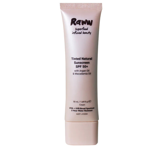 Raww Tinted Natural Sunscreen SPF 50+ 50ml