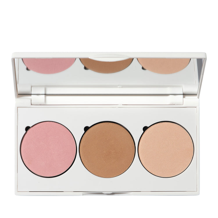 Runway Room Glow Palette 3 in 1 Cheek & Eye Palette - Cool Tone 3x3g