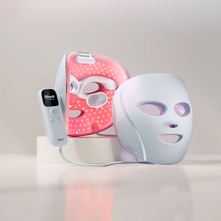 Shark CryoGlow™ Cooling + LED Face Mask - Blue Frost