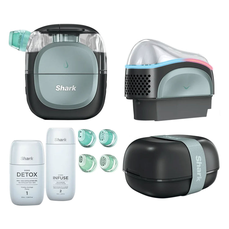 Shark FacialPro Glow At Home Hydro-Powered Facial System - Black & Warm Sage