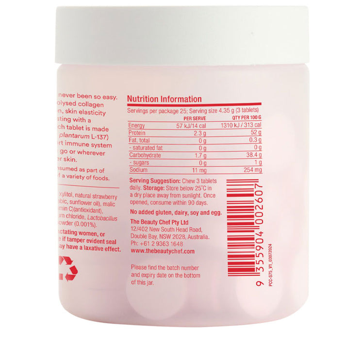 The Beauty Chef Collagen Plumpers Strawberry (75 Chews) (EXP 09/26)