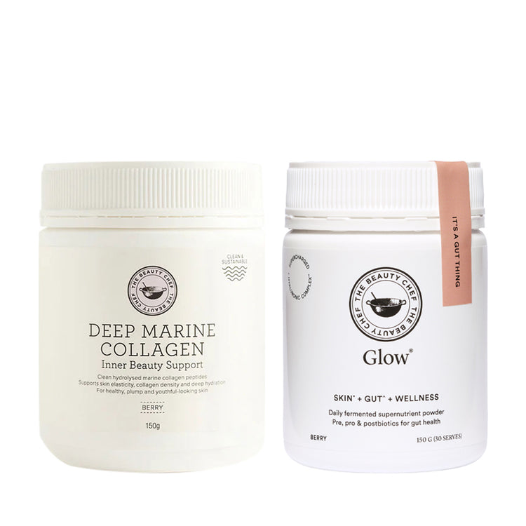 The Beauty Chef Glow + Deep Collagen Duo